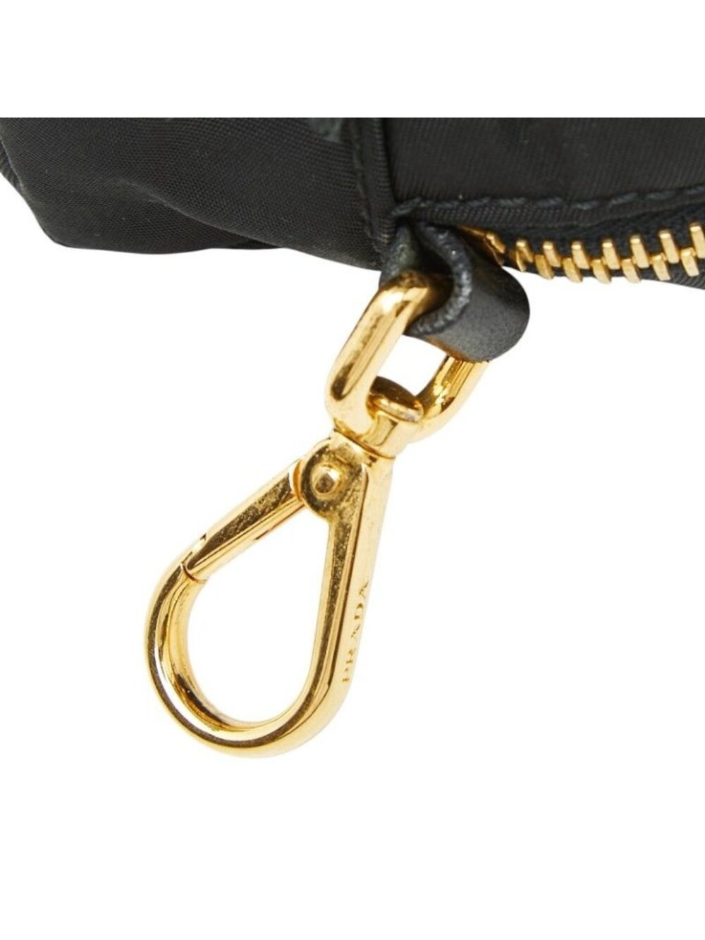 Prada Ribbon Logo Pouch Black Nylon - Picture 9 of 10